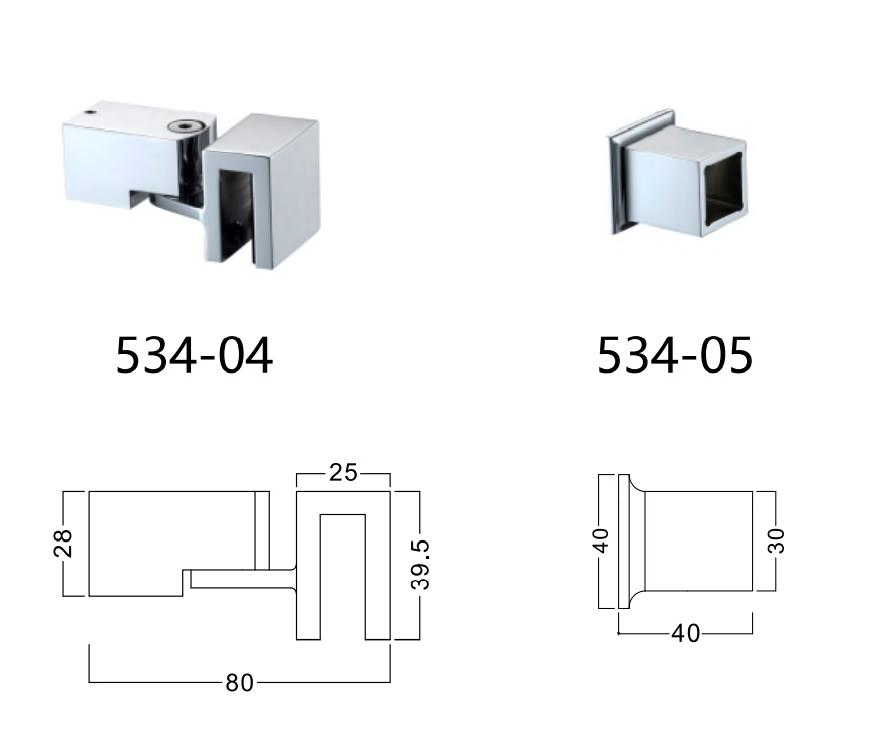 Brass 135 Degree Square Tube Connector