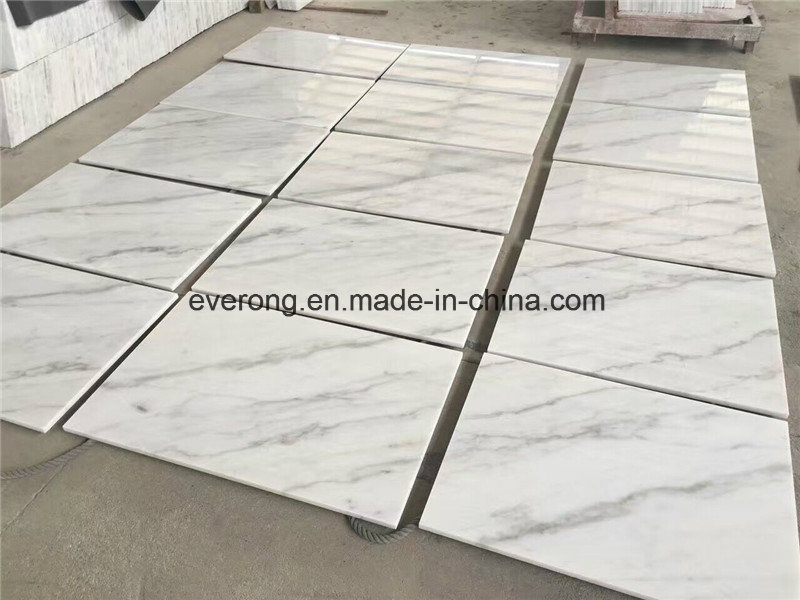 Modern Color Carrara White Marble Tile for Flooring