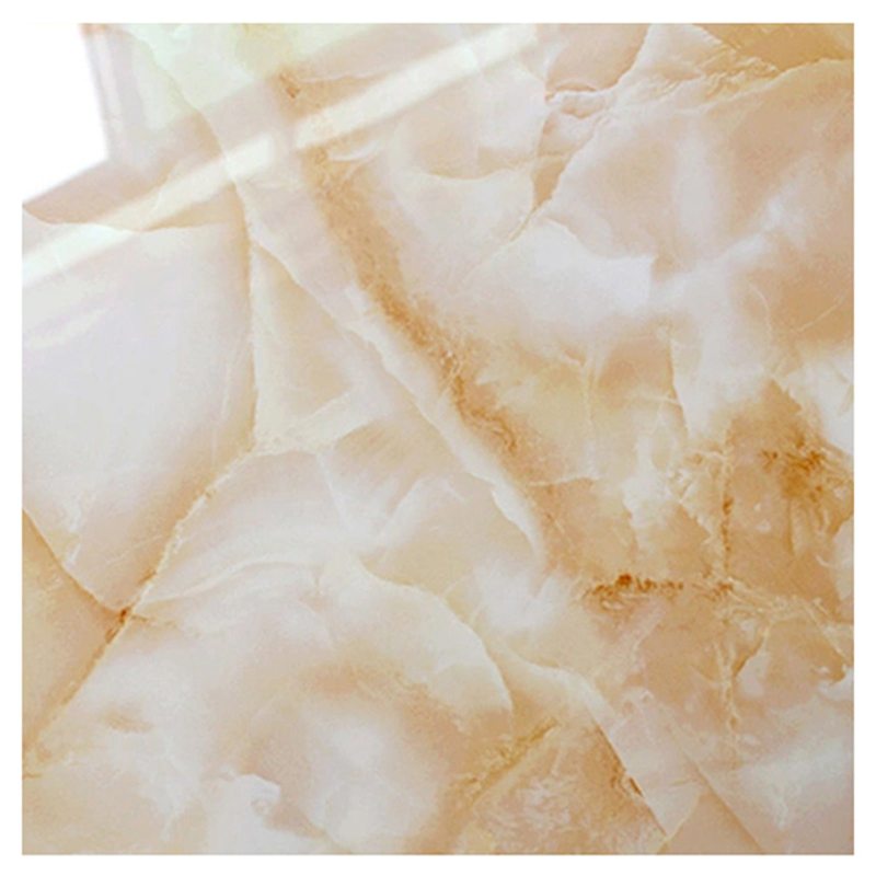 Good Marble Design Orange Color Full Polished Glazed Tile