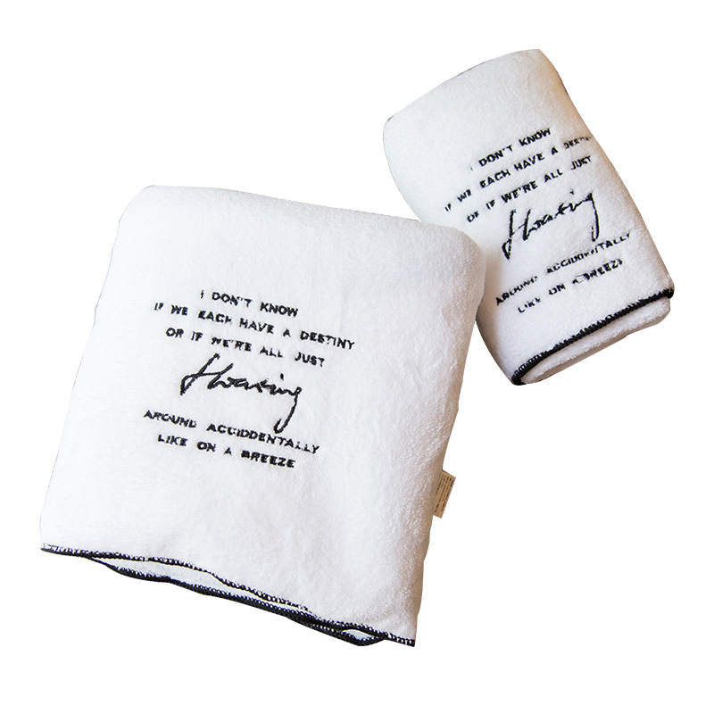 Wholesale Microfiber Soft High Grade Super Absorption Coral Fleece Bathtowel Set