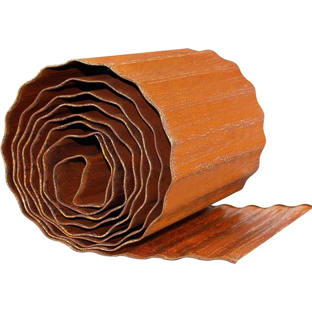 Corrugated Metal Garden Edging 6" X 40FT, Landscape Edging Border