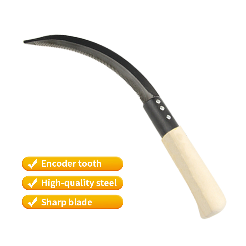 High Quality Agricultural Tools Grass Harvesting Weeding Saw Tooth Sickle Grass Sickle