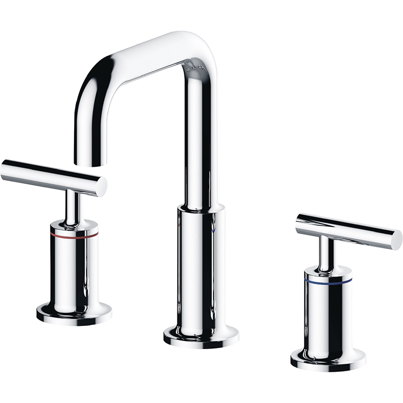 Fashionable High-End Luxury Two Handle Widespread Bathroom Basin Faucet
