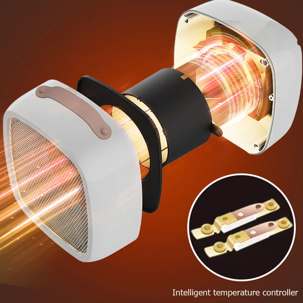 Mini Electric Heater Fan with Handle Portable Home Desktop Warm Air Blower