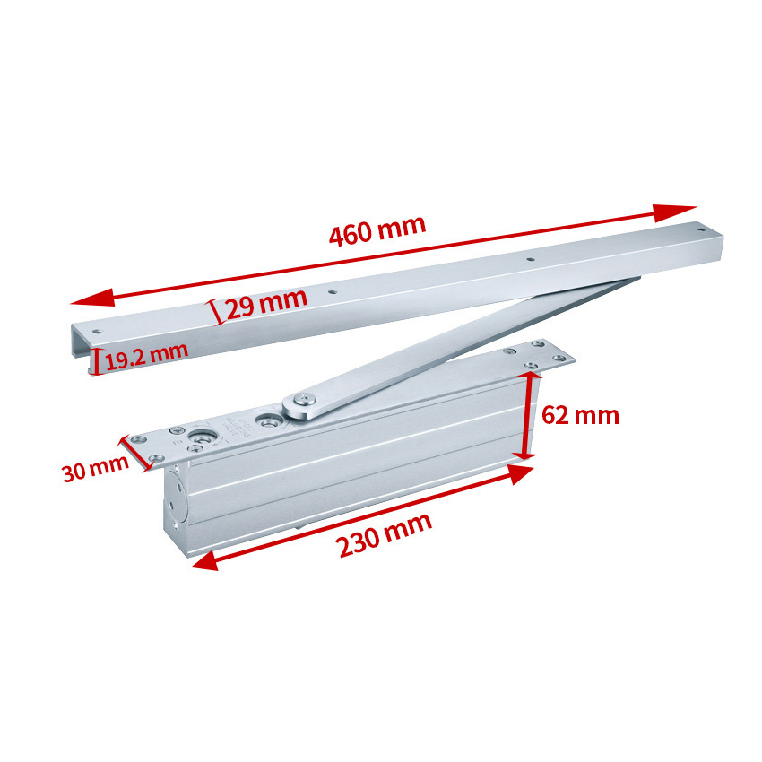 80-120 Kg Max Door Wide: <1200 mm Hidden Automatic Hydraulic Buffer Door Closer (SDC-81) with 80-120 Kg Door Weight