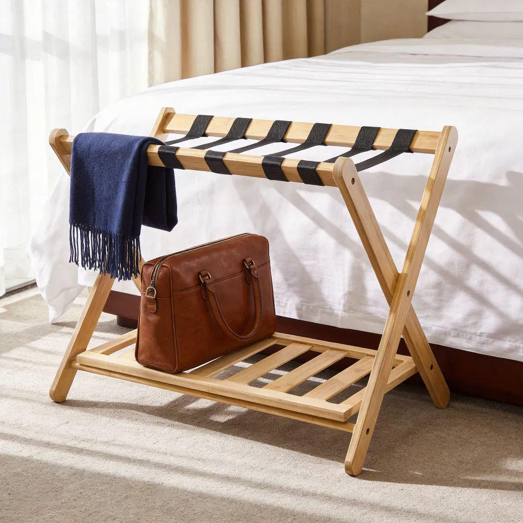 Sturdy Foldable Heavy Duty Storage Organizer Space Saving Home Entryway Foyer Luggage Rack