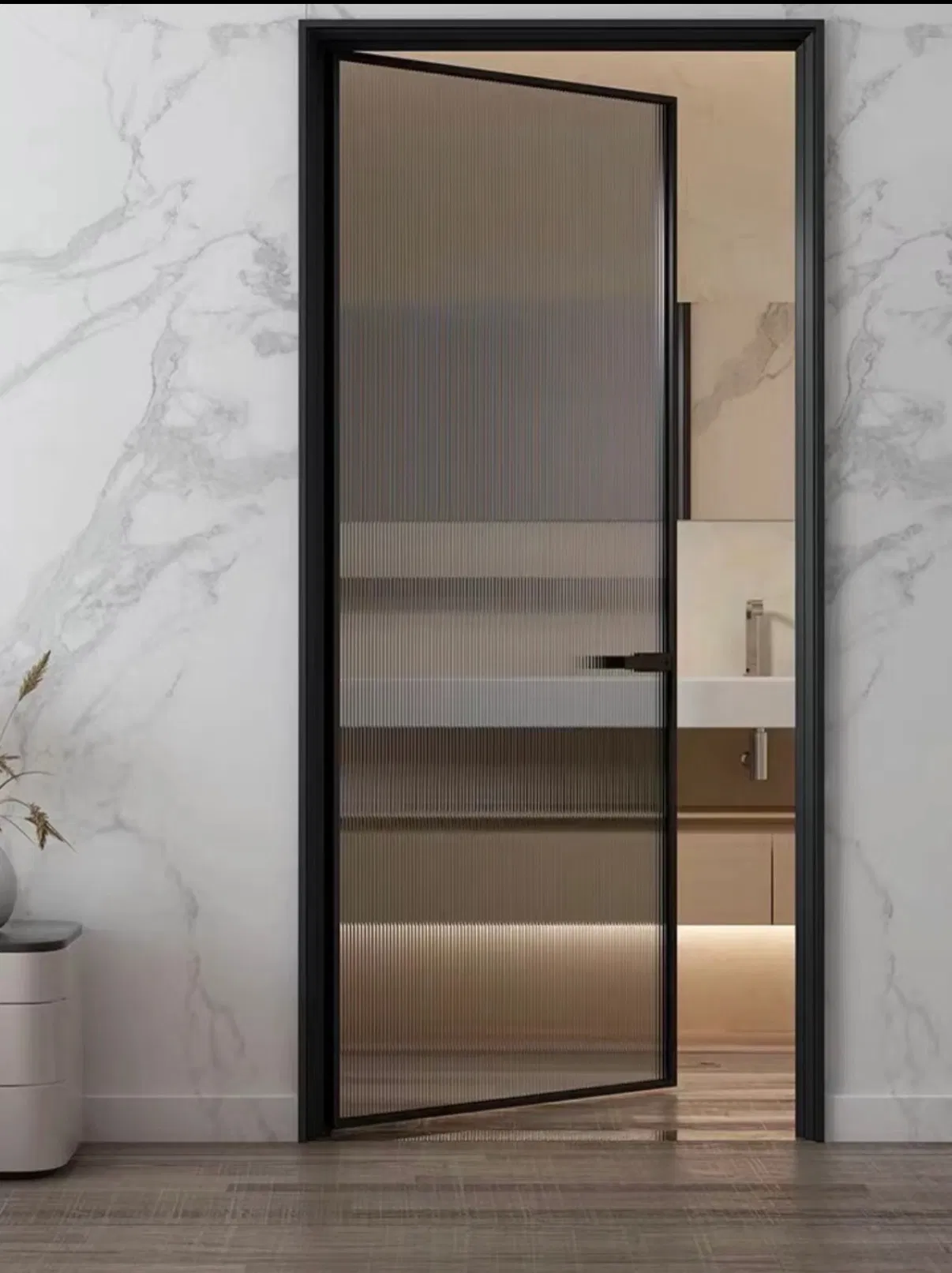 Superb Craftsmanship Heavy Duty Hardware Glass Door for Maximizing Natural Light in Small Rooms