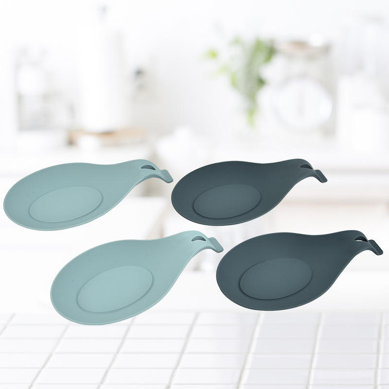 Anti-Slip Scoop Spoon Mat Scale Dinner Set Silicon
