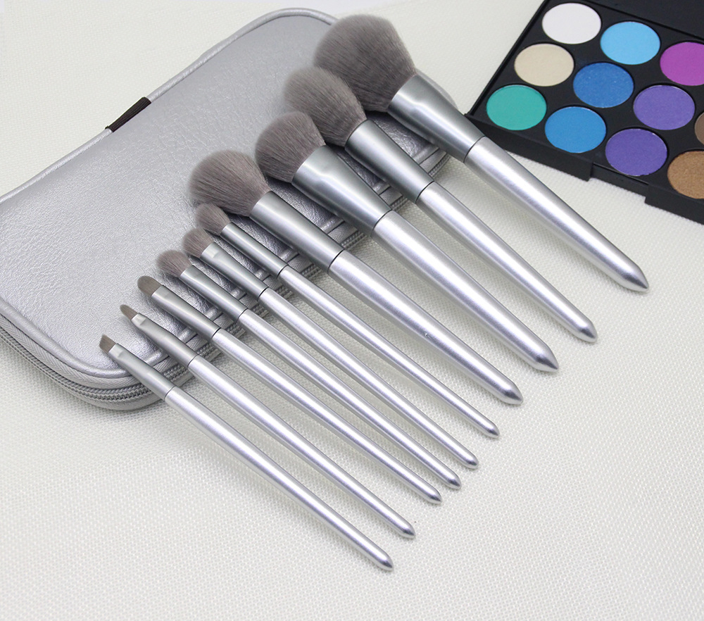 10PCS Premium Cosmetic Makeup Brush Set Professional Beauty Tools for Women Esg11406