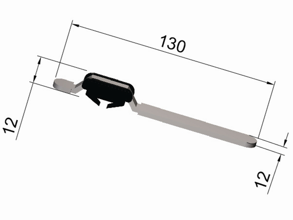 PVC Side Clip Aluminium Slat End Cap
