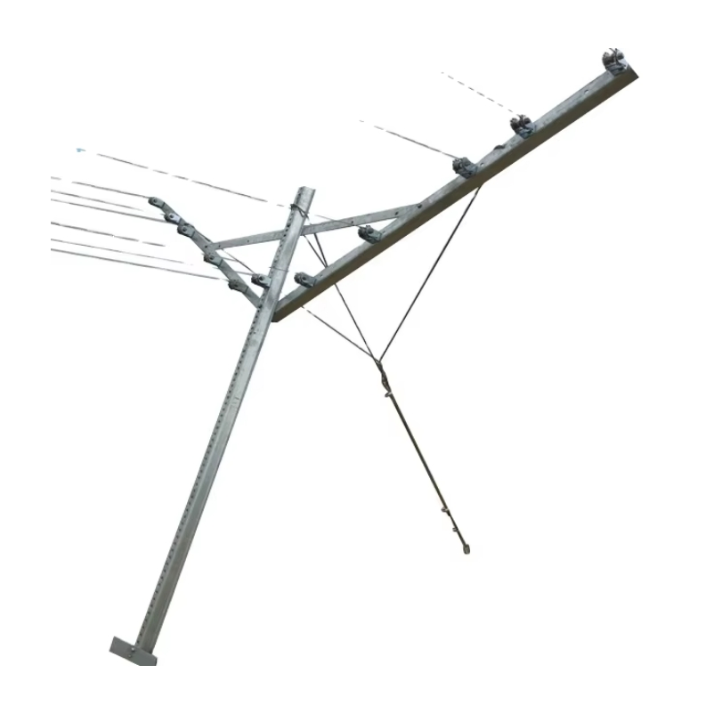 V or Y Shaped Vineyard Post for Open Gable Trellis System Galvanized Steel Three Leg Support Frame for Grape Vine Training and Orchard Farming