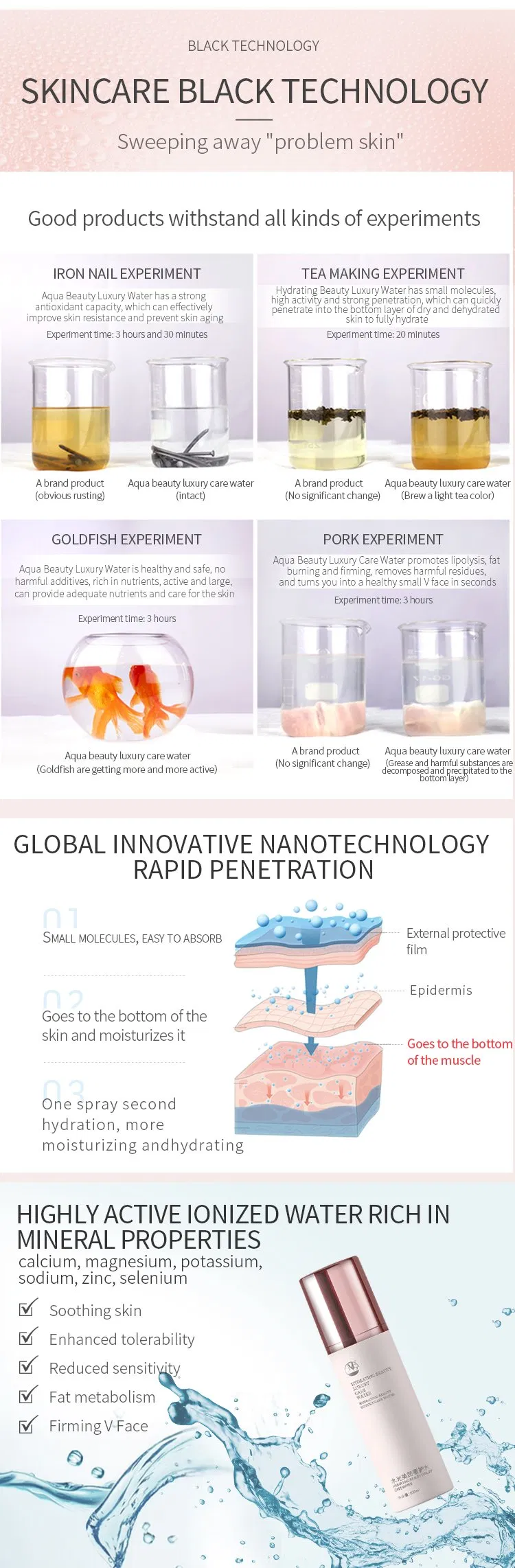 Firming V Face Hydrating Mist Reduce Sensitivity and Promote Fat Metabolism