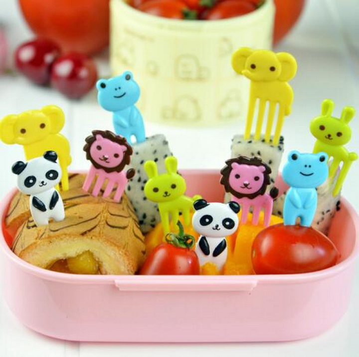 Cartoon Animal Food Grade Mini Fruit Fork for Children