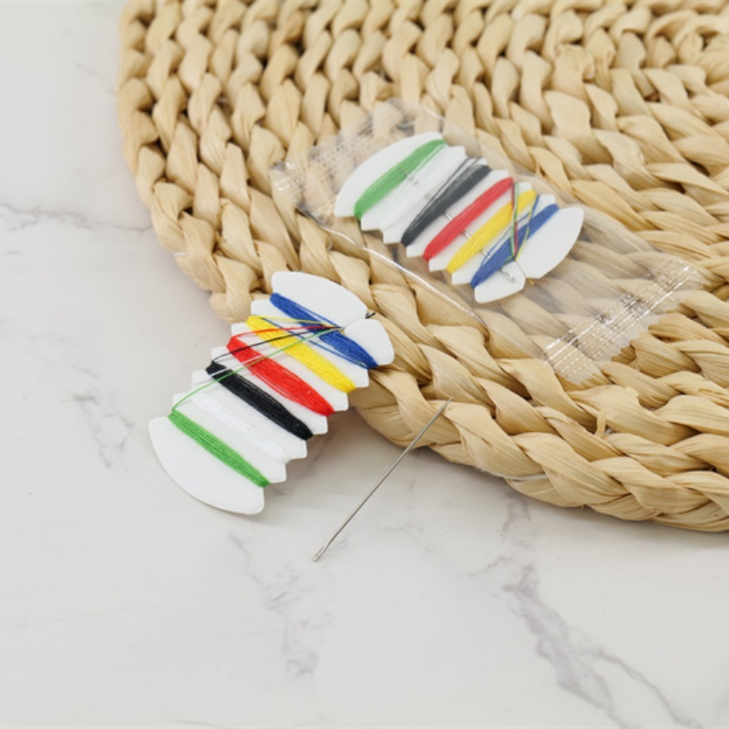 DIY Mini Portable Sewing Kit for Handwork Travel Needle and Thread Sets Bag