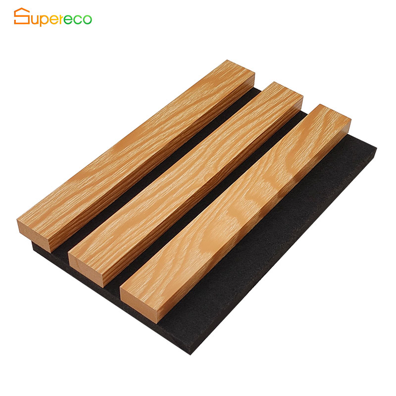 Decoration Wall Panel E1 Grade Flame Retardant Material MDF Pet Wall Acoustic Panel