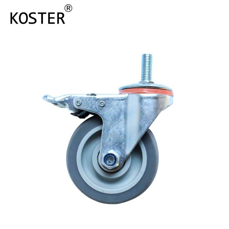 100kg Industry Trolley TPR Polyurethane Plastic Castor Wheel