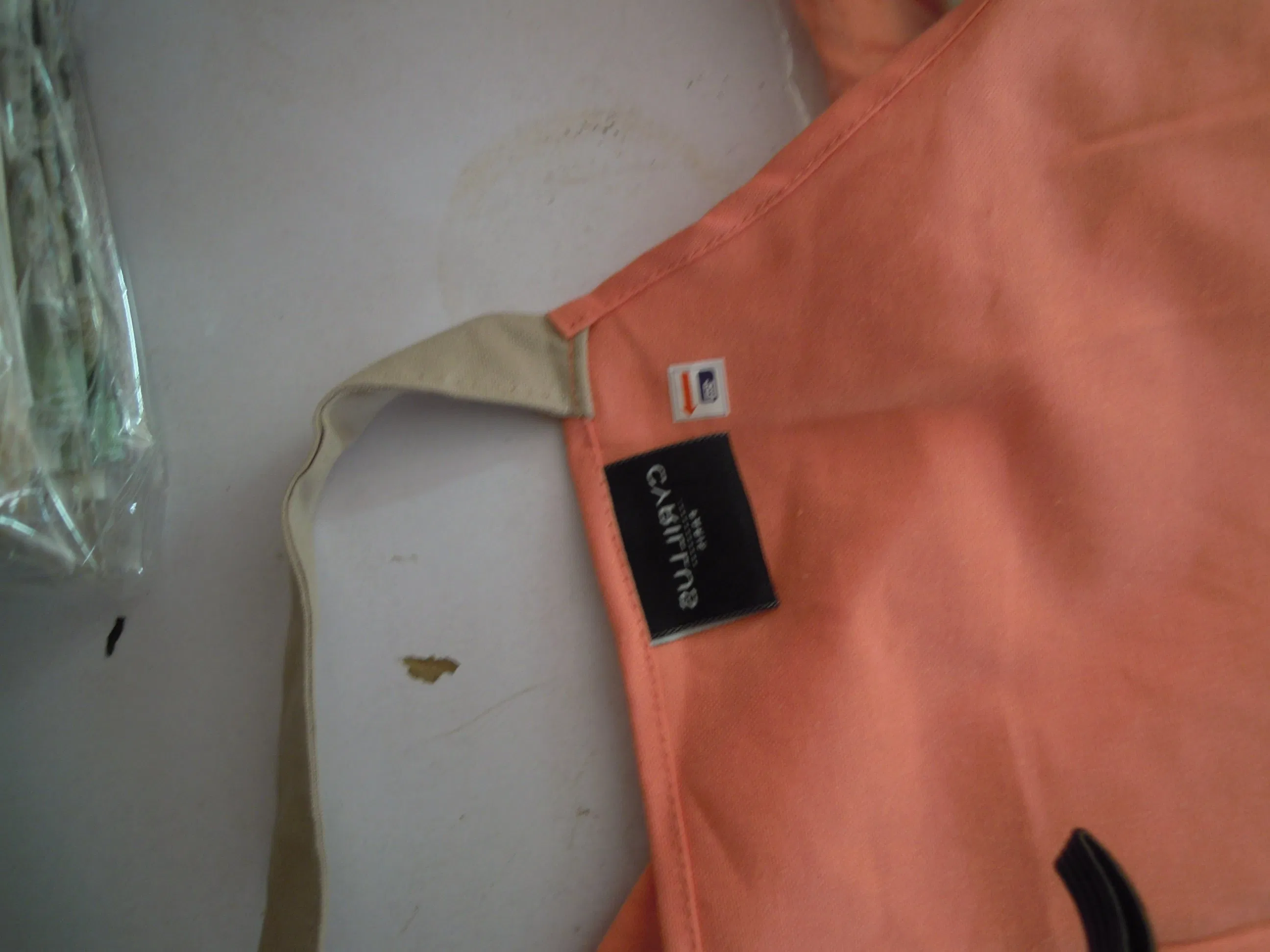 100% Cotton French Pink Bib Waist Apron