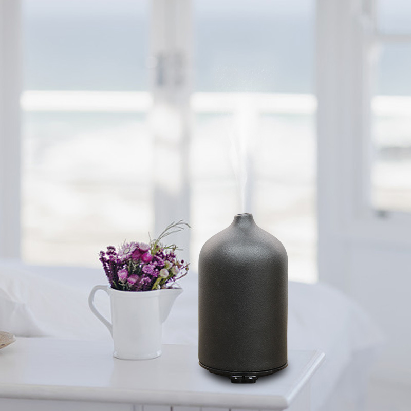 Ceramic Ultrasonic Humidifier Nice Look Black Aroma Diffuser