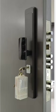 Modern Home Entrance Door Single Stainless Steel Exterior Bullet-Proof and Security Finished Decoration