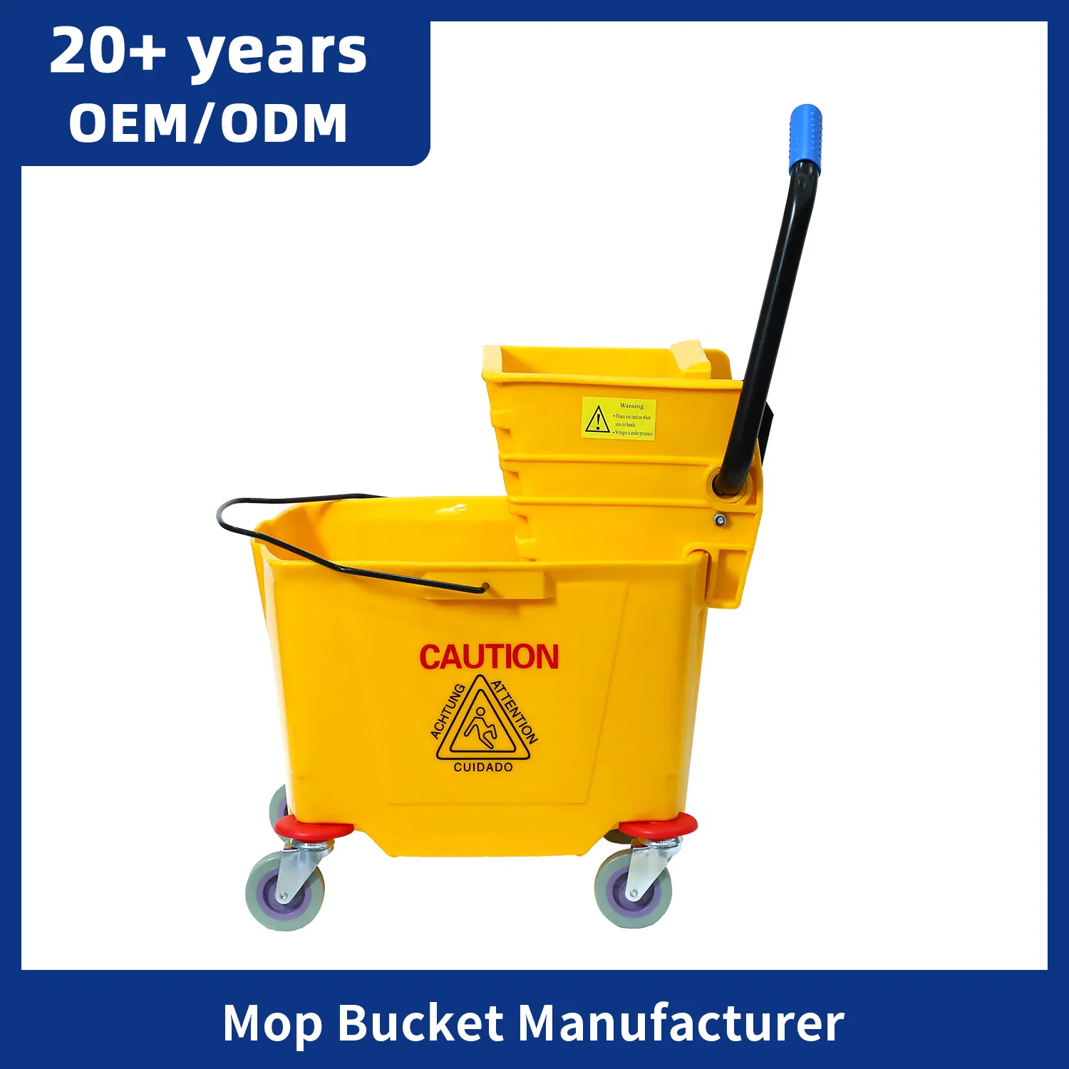 24L Hot Sale Factory Directly Down Press Wringer Mop Bucket