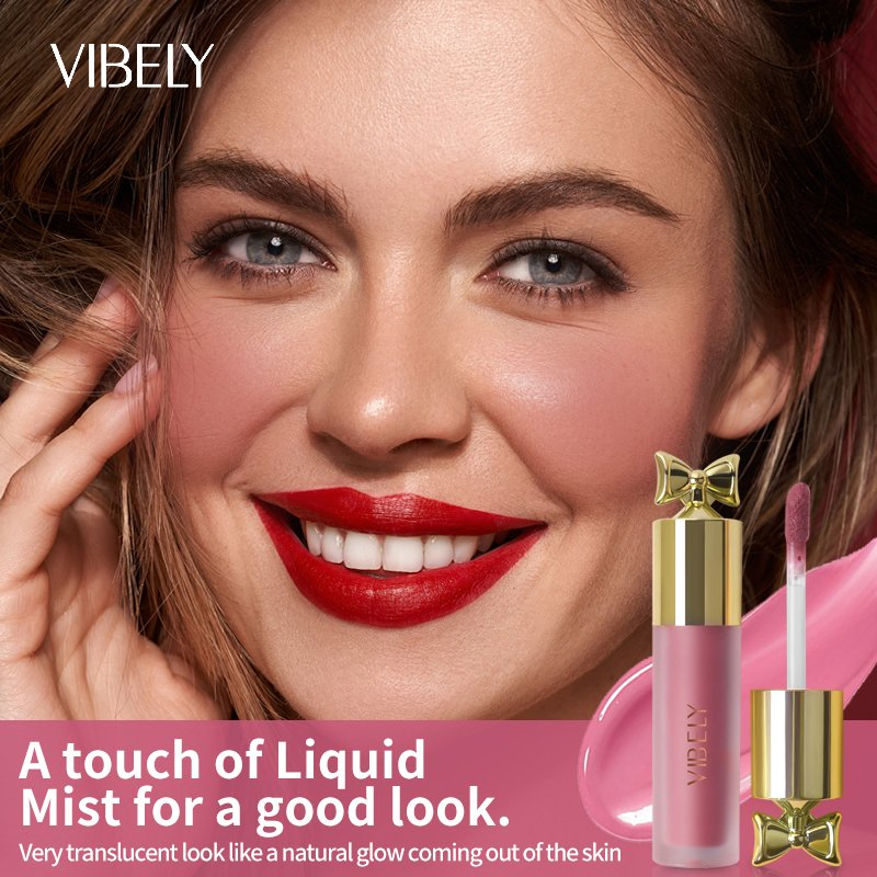 Makeup Lip Eye Cheek 3-in-1 Natural Pigment Waterproof Matte Cream Liquid Blush