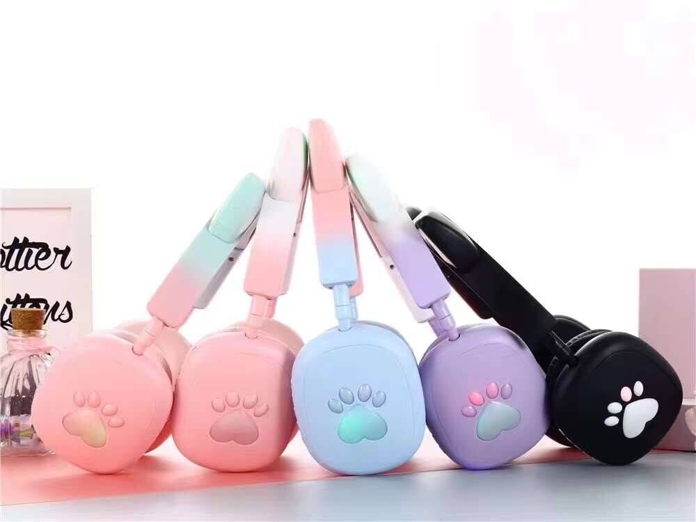 Беспроводные наушники с кошачьими ушками, Bluetooth 5.3