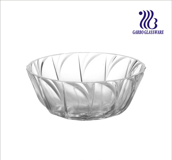 Wholesale Factory Transparent Heat Resistant 6.5 Inch Glass Fruit Candy Salad Bowl