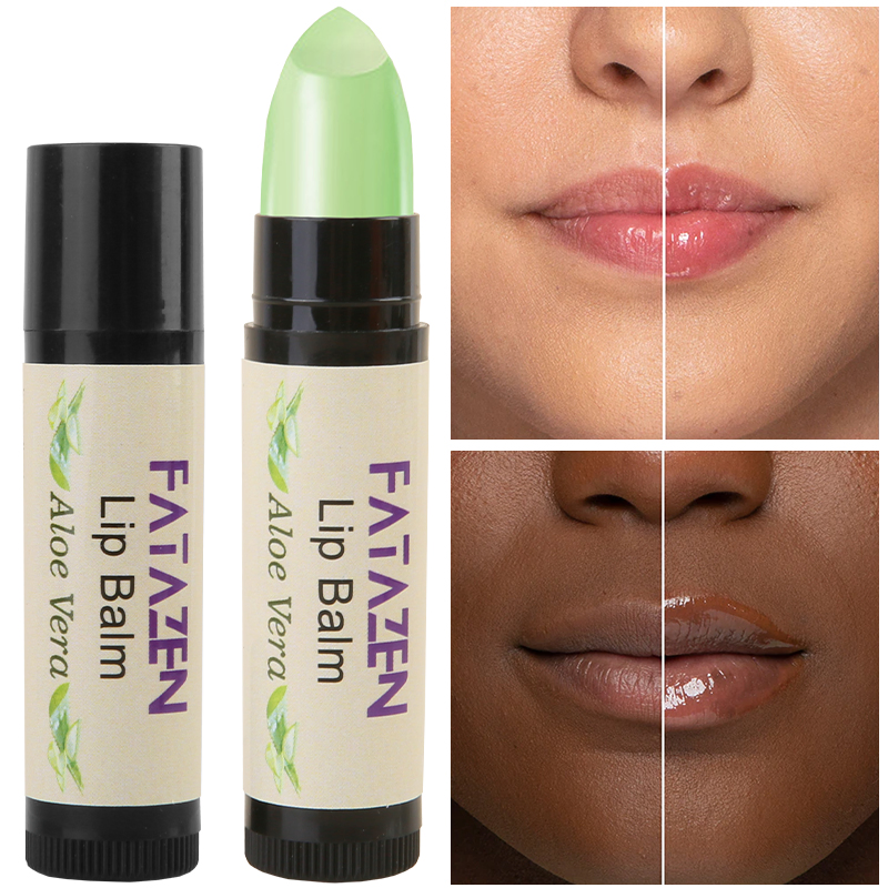 Exfoliating Moisturizing Lightening Skin Improve Lip Dullness Hydrating Aloe Vera Lip Balm
