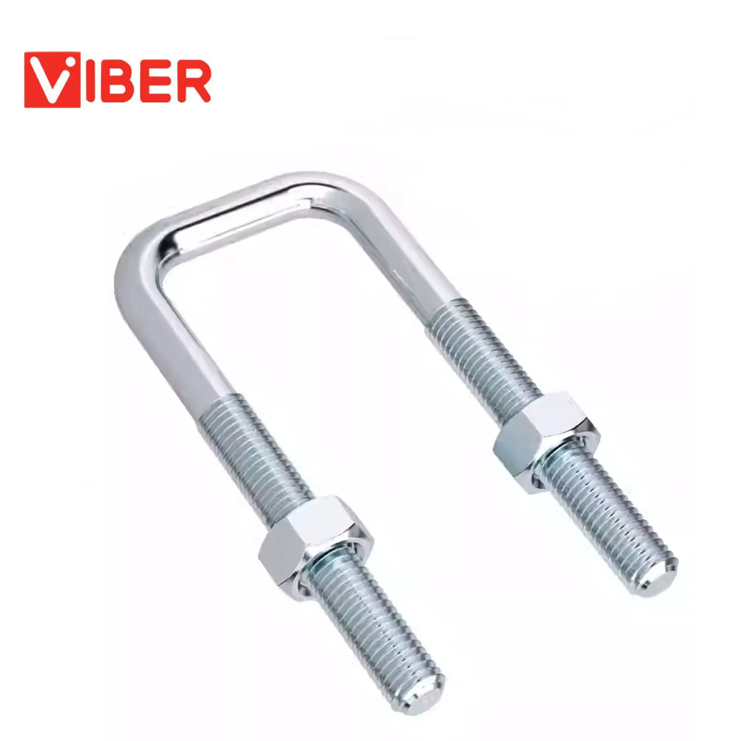 Right-Angle U-Bolt Stainless Steel 304 in Black/Zinc Plated/Silver Finish