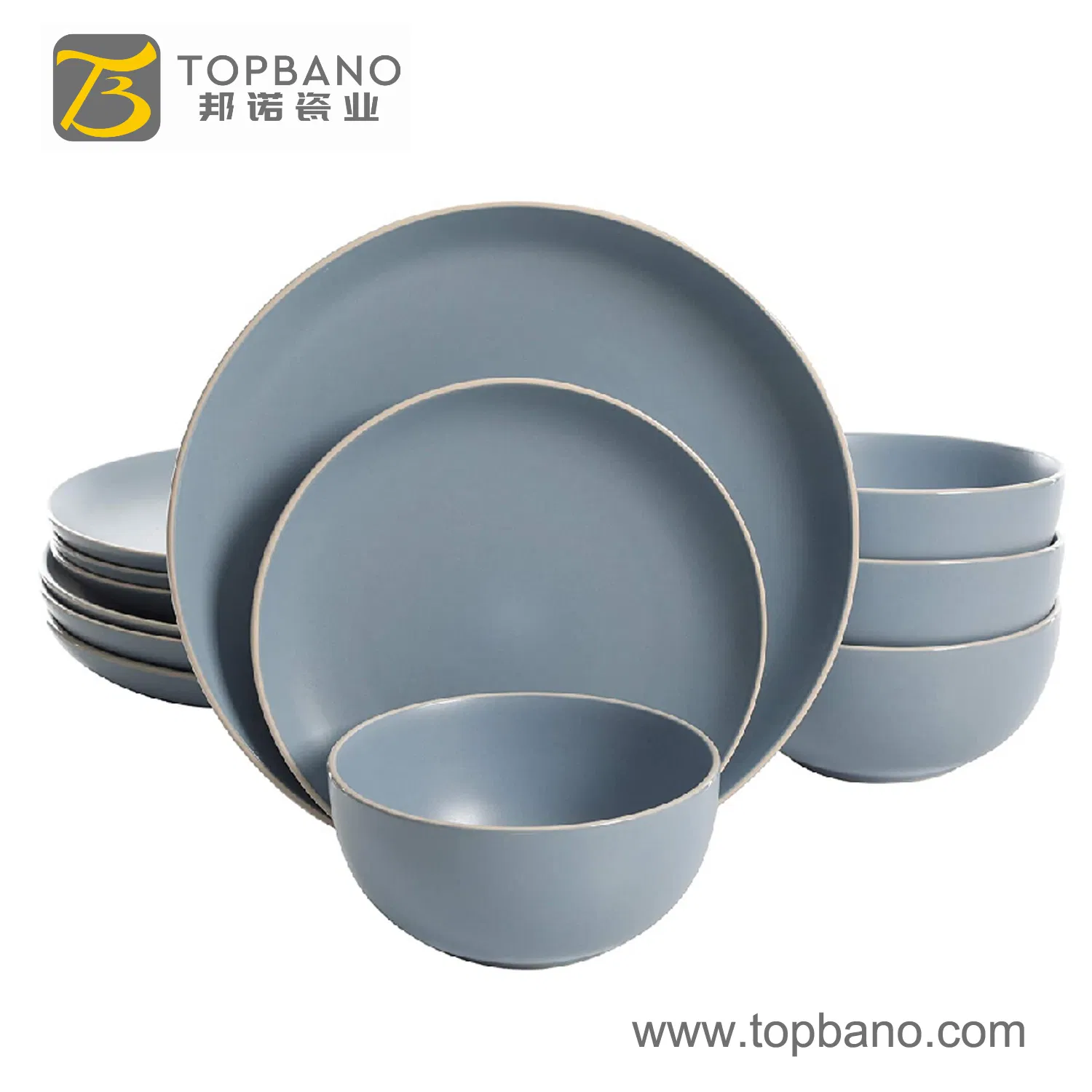 Topbano Mug Maker Porcelain Dinner Plate Ceramic Golden Hotel Dinner Set