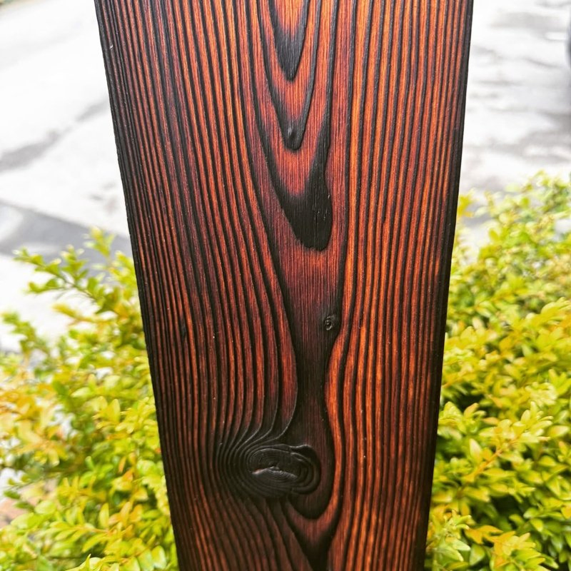 Custom-Design Carbonized Burnt Charred Outdoor Exterior Shou Sugi Ban Solid Wood Cladding Wall Panels