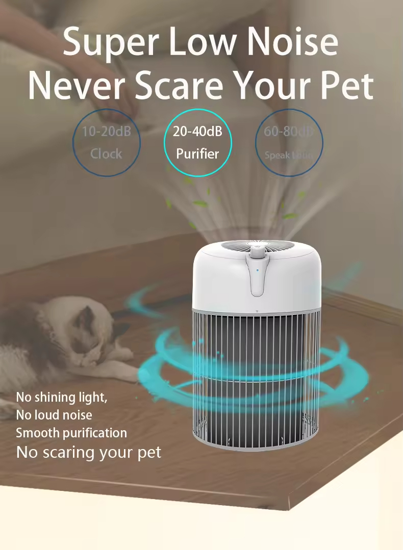 CE Certified Pet Air Purifier with Negative Ion and Pm2.5 Purification