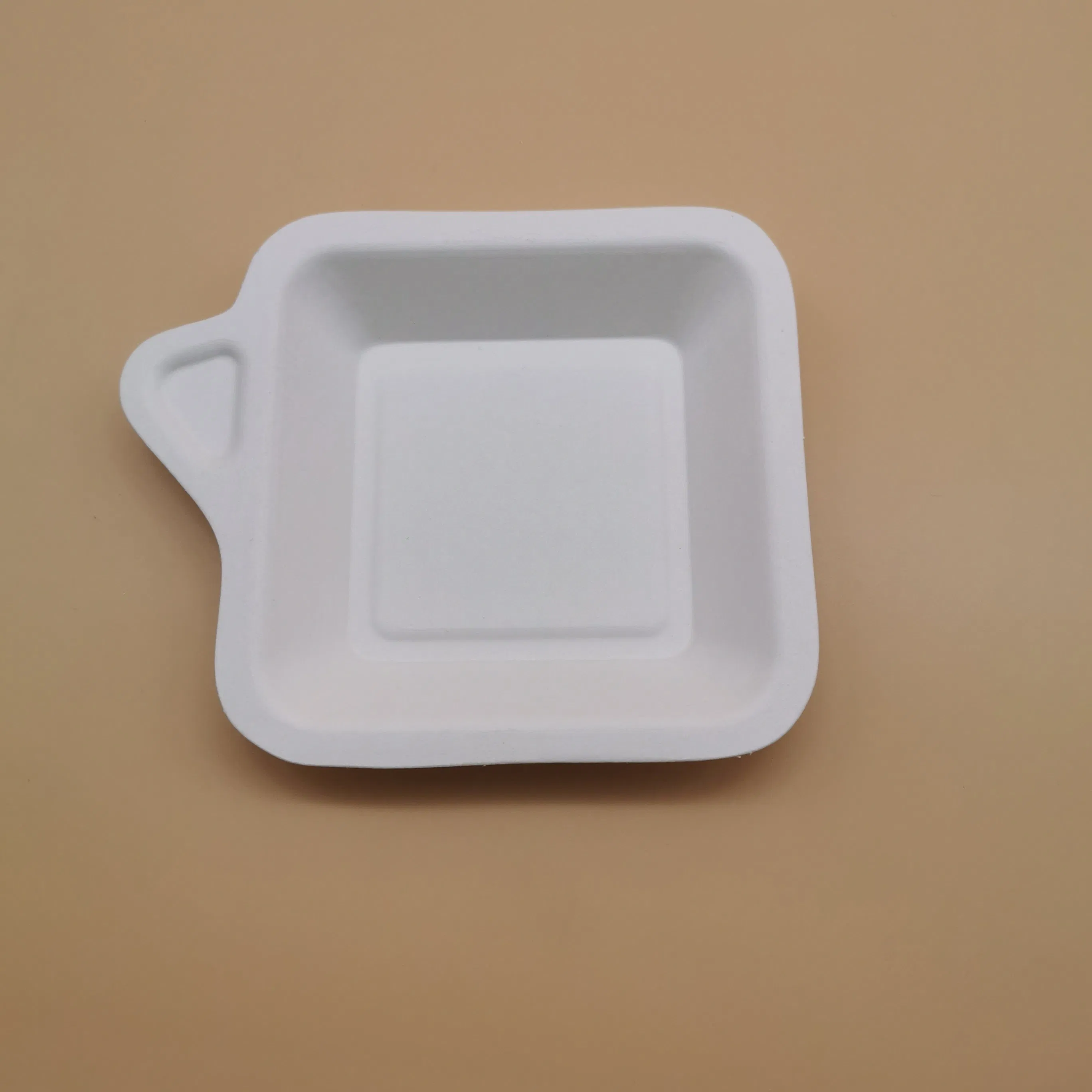 Wholesale Biodegradable Cake Plates Sugarcane Bagasse Dessert Dish Disposable Baby Tray