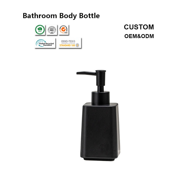 400ml Smooth Surface Bathroom Ceramic Bottle for Laundry Detergent Storage