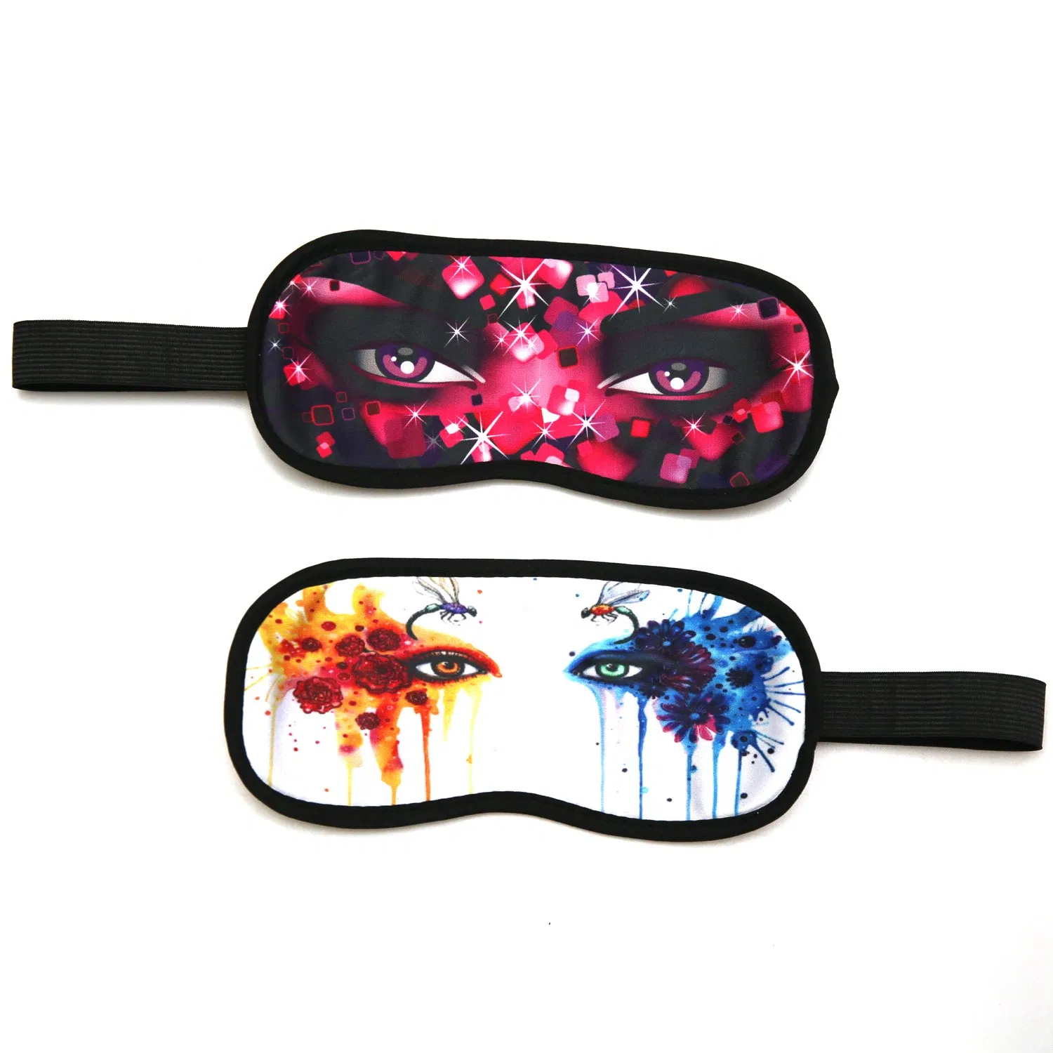Customized Logo Printed Hotel/Resorts Promotion Gifts Polyester Eye Mask