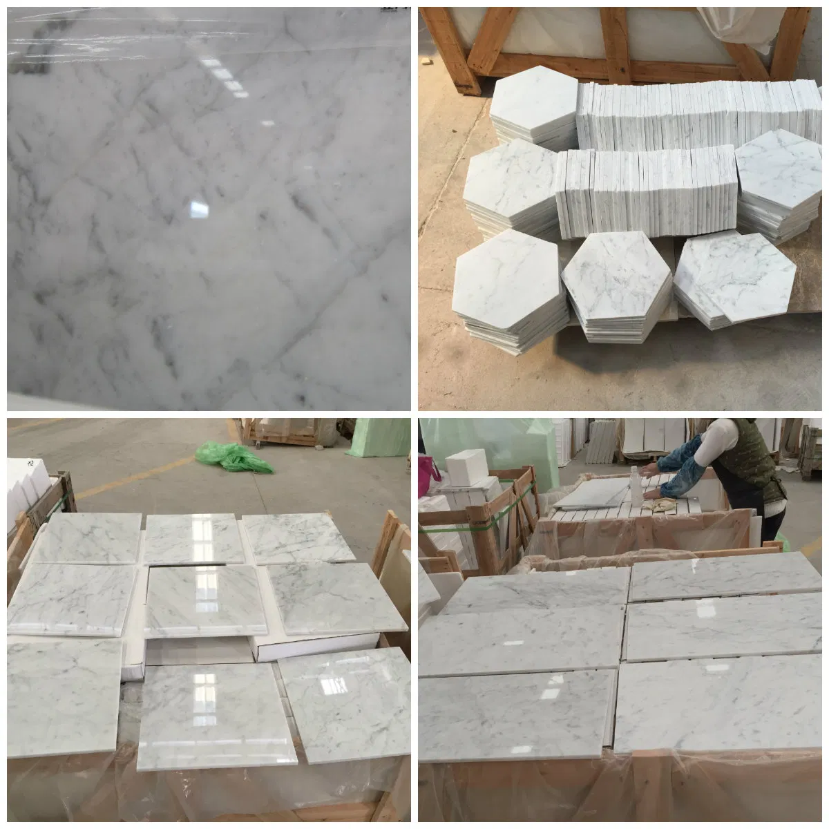 Bianco Carrara Statuario White Marble for Laminate Flooring Stone Tiles