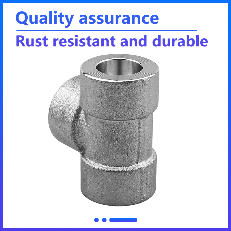 Factory Wholesale Stainless Steel Pipe Fittings High Pressure 3'' Socket Weld Tee