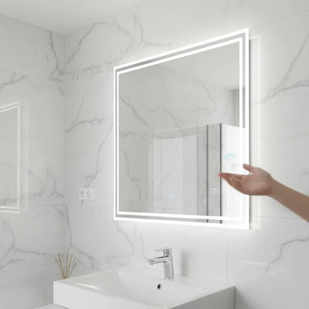 Sleek Smart LED Bathroom Mirror with Touch Control Features