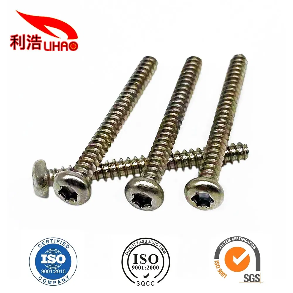 Carbon Steel Pan Head Torx Groove Metal Machine Screw