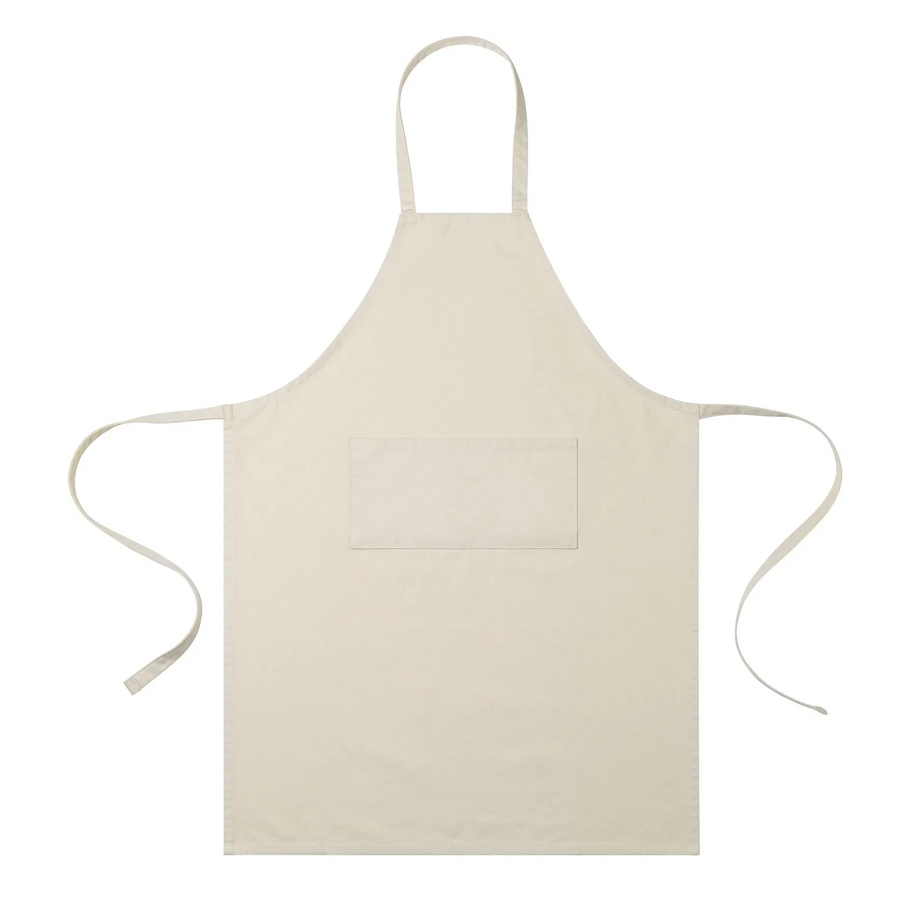 Custom Personalized Logo Print Cotton Home Aprons with Pockets Kitchen Cooking Linen Cotton Apron for Women Men
