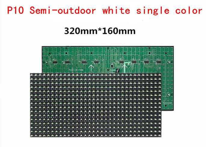 Long-Lasting Outdoor P10 Single White Text LED Screen Display