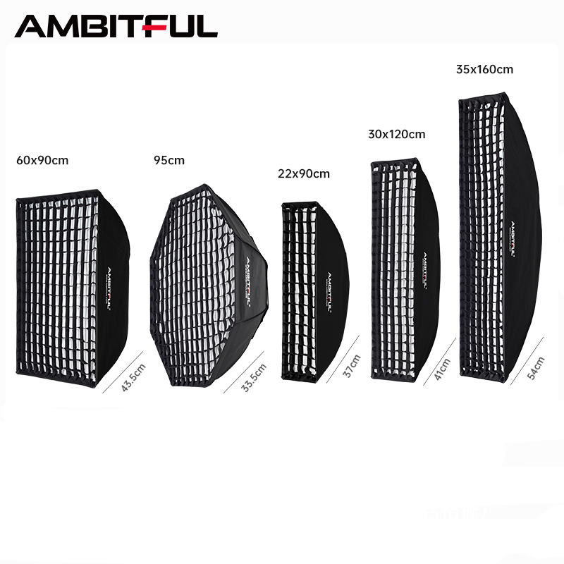 Софтбокс Ambitful прямоугольный сотовая сетка для Bowens