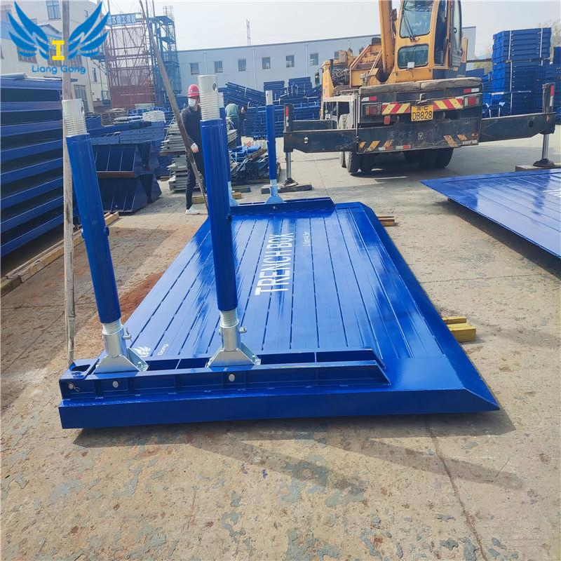 Customized Steel Trench Shoring Box for Supporting Pipe Laying