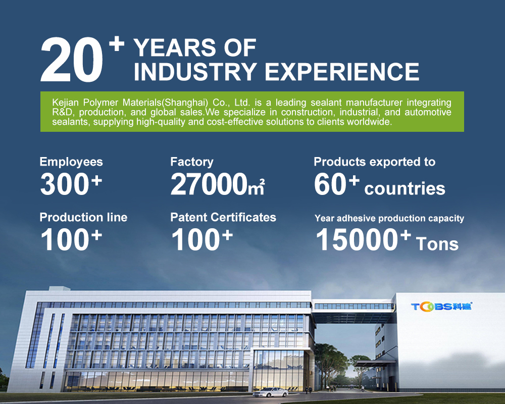 Tobs High Elasticity Kj-2900 Sealant for Glass Element Bonding