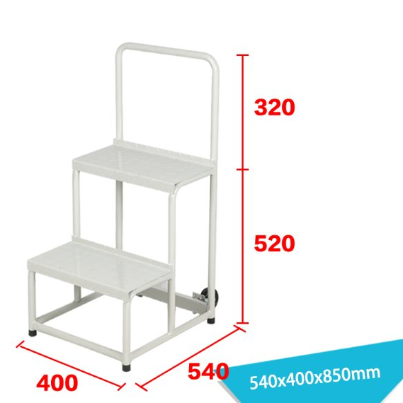 Supermarket Metal Foldable Ladder Cart