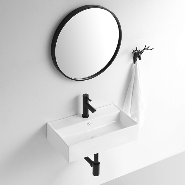 Factory Direct Ceramic Sink Bathroom White Glaze Counter Top Sink