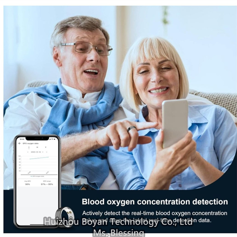 Умное кольцо Bluetooth с пульсометром и отслеживанием сна