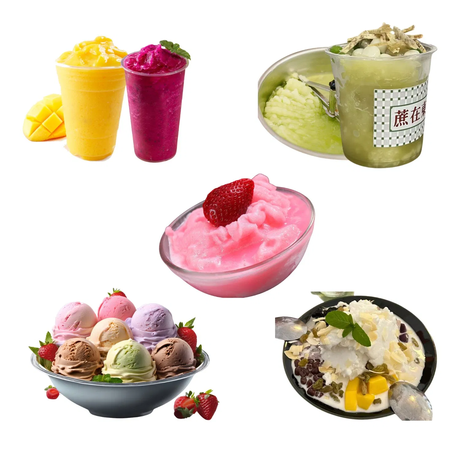 (1200W-220V/50Hz-7L*1) Automatic Single Pot Smoothie Machine Ice Maker Fried Ice Cream Machine for Slushie Machine with Stainless Steels