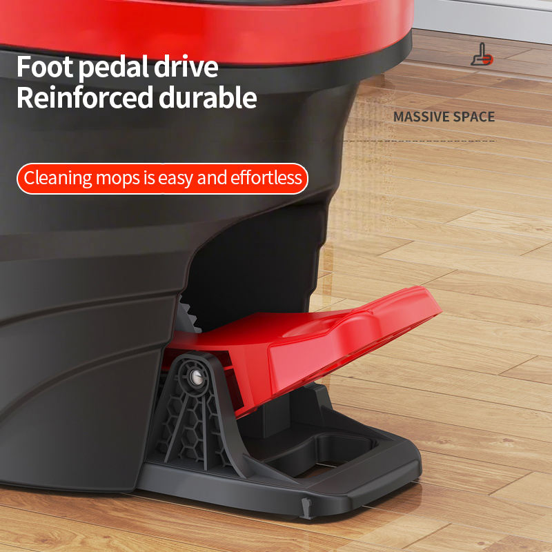 Factory Sale 360 Rotating Pedal Mop Bucket Set Hands-Free Home Kitchen Floor Cleaning