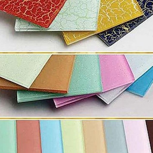 Ral 1013 Beige Classic Metal Grey Back Painted Glass, Lacquered Glass for Interior Decoration